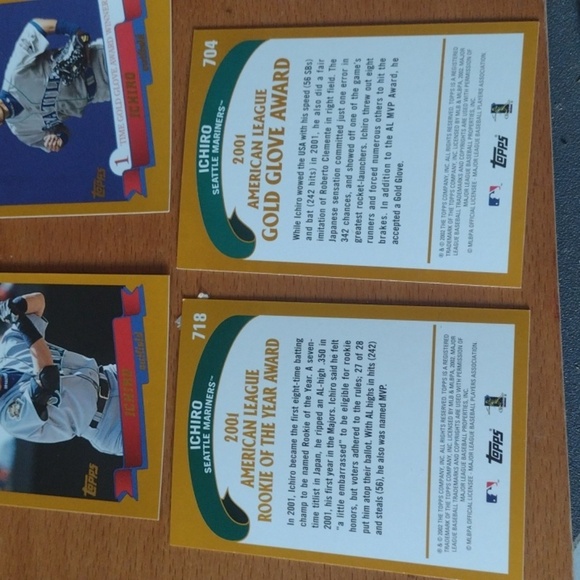 Ichiro Rookie BB Cards (4) - Picture 2 of 2